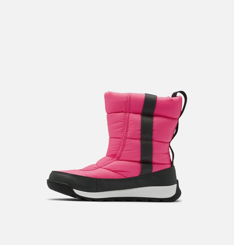 Kids Snow Boots Pink/Black - Sorel Childrens Whitney™ II Puffy Mid - 609814-ENC